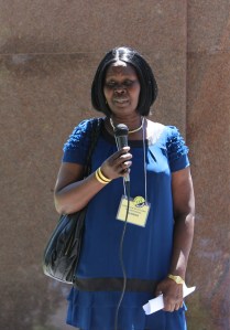 Aurelia Acor, a refugee who has sponsored 29 others. Dennis Gruending photo