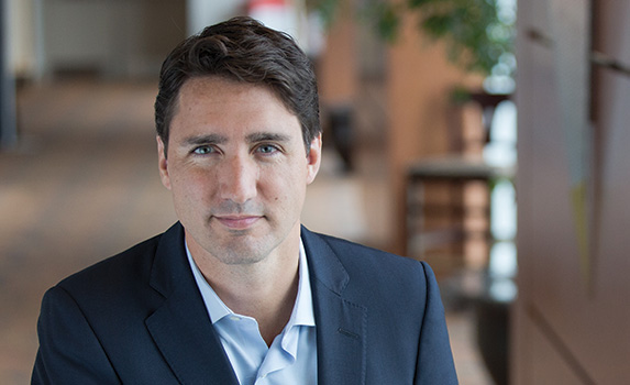 Justin Trudeau, from the heart outwards, photo Liberal.ca  