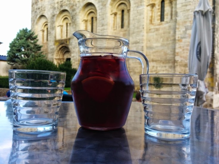 Cool Sangria after a hot days's hike 