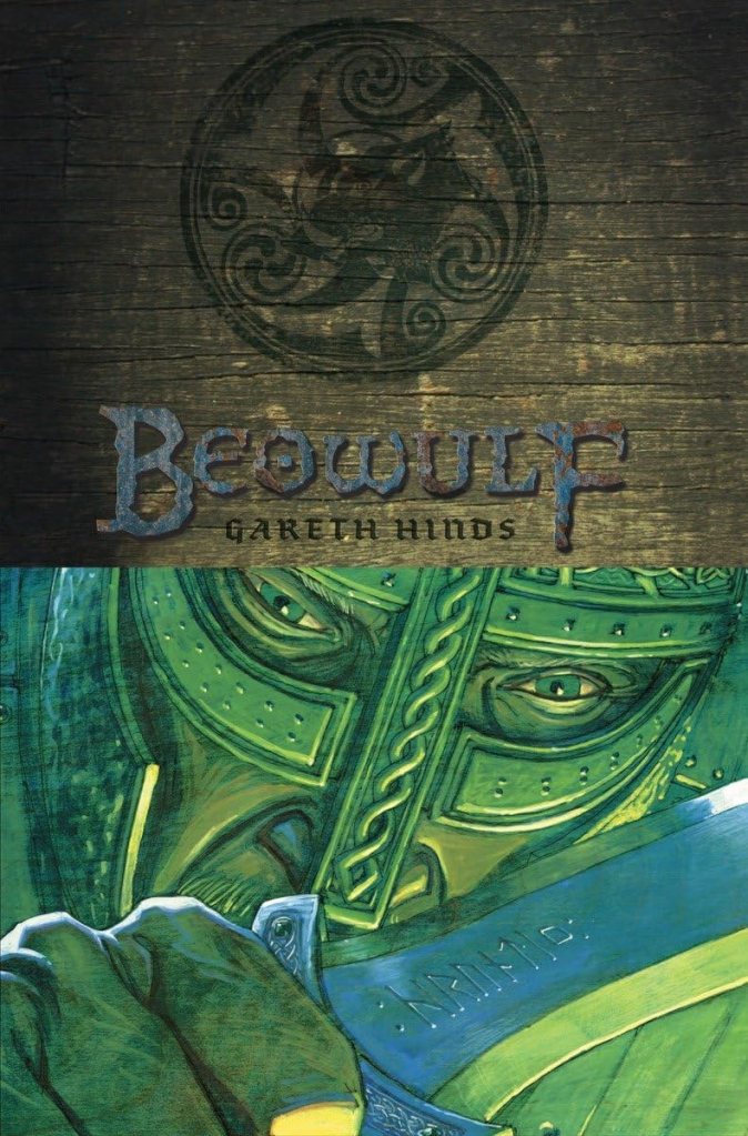 Book cover image for the graphic book Beowulf illustrated by Gareth Hinds